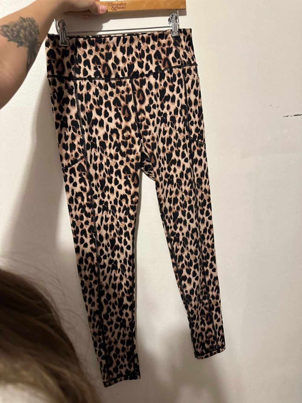 Victoria's Secret Leopard Print Swim Bottoms - Beige & Black